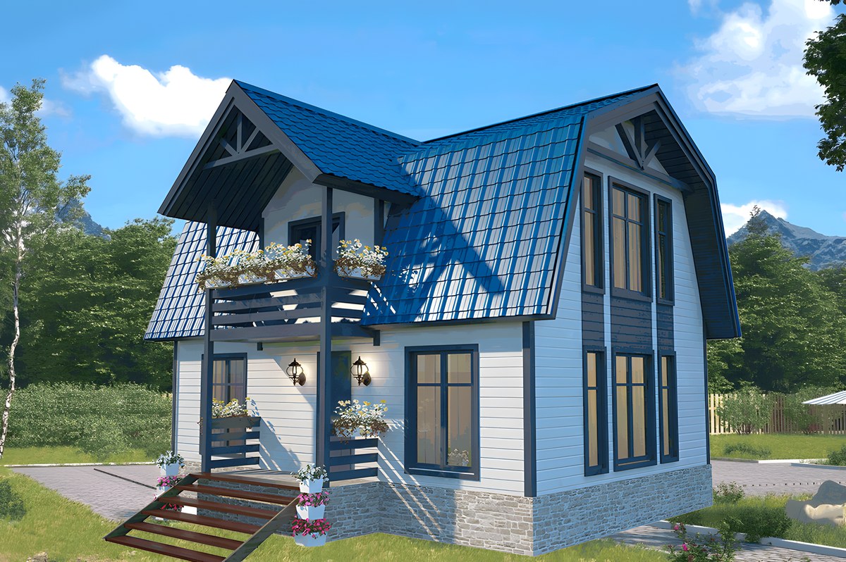 Каталог каркасный дом солнечный ++ 6 х 8 в Астрахани | Компания Азбука дома