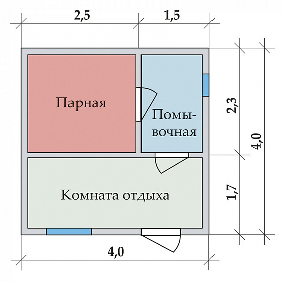Баня 4 х 4